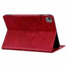 For iPad Pro 11 2022 / 2021 / 2020 / 2018 Cat Buckle Leather Smart Tablet Case(Red) - 3