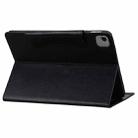 For iPad Pro 12.9 2022 / 2021 / 2020 / 2018 Cat Buckle Leather Smart Tablet Case(Black) - 3