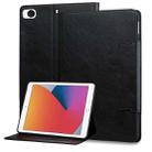 For iPad mini 5 / 4 / 3 / 2 / 1 Cat Buckle Leather Smart Tablet Case(Black) - 1