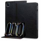 For iPad Pro 11 2024 Cat Buckle Leather Smart Tablet Case(Black) - 1