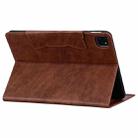 For iPad Pro 11 2024 Cat Buckle Leather Smart Tablet Case(Brown) - 3