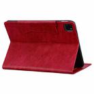 For iPad Pro 11 2024 Cat Buckle Leather Smart Tablet Case(Red) - 3