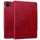 For iPad Pro 13 2024 Cat Buckle Leather Smart Tablet Case(Red) - 2