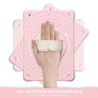 For iPad 10.2 2021 / 2020 / 2019 Rotation Holder Silicone Hybrid PC Tablet Case(Pink) - 2