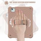 For iPad Air 11 2025 / 2024 Rotation Holder Silicone Hybrid PC Tablet Case(Light Coffee) - 3