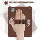 For iPad Air 11 2025 / 2024 Rotation Holder Silicone Hybrid PC Tablet Case(Chocolate) - 3