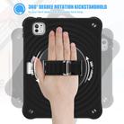 For iPad Pro 11 2024 Rotation Holder Silicone Hybrid PC Tablet Case(Black) - 3