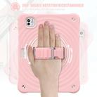 For iPad Pro 11 2024 Rotation Holder Silicone Hybrid PC Tablet Case(Pink) - 3