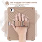 For iPad Pro 13 2024 Rotation Holder Silicone Hybrid PC Tablet Case(Light Coffee) - 3