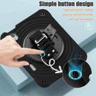 For iPad mini 2024 / mini 6 Rotation Holder Silicone Hybrid PC Tablet Case(Black) - 3
