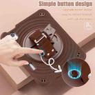 For iPad mini 2024 / mini 6 Rotation Holder Silicone Hybrid PC Tablet Case(Chocolate) - 3