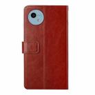 For Sharp Aquos Wish 4 HT01 Y-shaped Pattern Flip Leather Phone Case(Brown) - 3