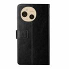 For Sharp Aquos sense9 HT01 Y-shaped Pattern Flip Leather Phone Case(Black) - 3