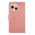 For Sharp Aquos sense9 HT01 Y-shaped Pattern Flip Leather Phone Case(Pink) - 3