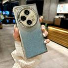 For OPPO Find N3 Electroplating Frame + Glitter Paper Full Coverage Phone Case(Blue) - 2