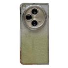 For OPPO Find N3 Electroplating Frame + Glitter Paper Full Coverage Phone Case(Green) - 1