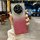 For vivo X Fold3 Electroplating Frame + Glitter Paper Full Coverage Phone Case(Pink) - 2