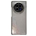 For vivo X Fold3 Electroplating Frame + Glitter Paper Full Coverage Phone Case(Feather) - 1