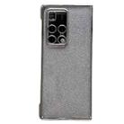 For Huawei Mate X2 Electroplating Frame + Glitter Paper Full Coverage Phone Case(Silver) - 1