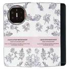 For Huawei Mate X5 / X2 Sketching Flowers Flip Leather Phone Case(Pink) - 1