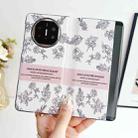 For Huawei Mate X5 / X2 Sketching Flowers Flip Leather Phone Case(Pink) - 2