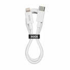 ROCK P8 Prime Series 1m USB-C / Type-C Fast Charging Data Cable, Interface:PD27W 8 Pin(White) - 2