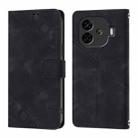 For vivo iQOO Z9 / iQOO Z9 Turbo 5G Skin Feel Embossed Leather Phone Case(Black) - 2