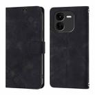 For vivo iQOO Z9x Skin Feel Embossed Leather Phone Case(Black) - 2