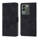For vivo V29e 5G Global / Y200 5G Global Skin Feel Embossed Leather Phone Case(Black) - 2