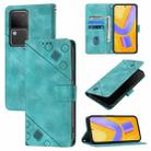 For vivo V30 5G / V30 Pro 5G Global Skin Feel Embossed Leather Phone Case(Green) - 1