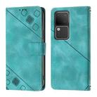 For vivo V30 5G / V30 Pro 5G Global Skin Feel Embossed Leather Phone Case(Green) - 2