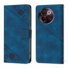 For vivo V30e 5G Global Skin Feel Embossed Leather Phone Case(Blue) - 2