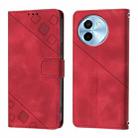 For vivo Y38 5G Skin Feel Embossed Leather Phone Case(Red) - 2