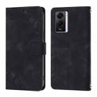 For vivo Y55 5G Global / Y55s 5G / Y75 5G Skin Feel Embossed Leather Phone Case(Black) - 2