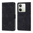 For vivo Y100 5G IDN / Y200e 5G Global Skin Feel Embossed Leather Phone Case(Black) - 2