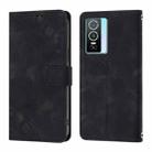 For vivo Y76 5G Skin Feel Embossed Leather Phone Case(Black) - 2