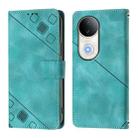 For vivo S20 5G Skin Feel Embossed Leather Phone Case(Green) - 2