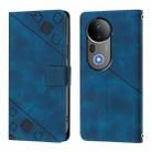 For vivo S20 Pro 5G Skin Feel Embossed Leather Phone Case(Blue) - 2