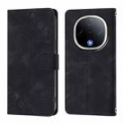 For vivo Y300 5G Skin Feel Embossed Leather Phone Case(Black) - 2