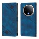 For vivo Y300 5G Skin Feel Embossed Leather Phone Case(Blue) - 2