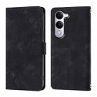 For vivo Y29S 5G / Y04 4G Global Skin Feel Embossed Leather Phone Case(Black) - 2