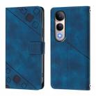 For vivo V50 Lite 5G Skin Feel Embossed Leather Phone Case(Blue) - 2