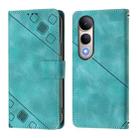 For vivo V50 Lite 5G Skin Feel Embossed Leather Phone Case(Green) - 2