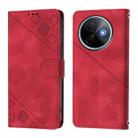 For vivo Y39 5G Global Skin Feel Embossed Leather Phone Case(Red) - 2