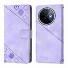 For vivo Y39 5G Global Skin Feel Embossed Leather Phone Case(Light Purple) - 2
