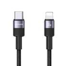 USAMS SJ729 30W USB-C/Type-C to 8 Pin Aluminum Alloy Data Cable, Length: 1.2m(Tarnish) - 1