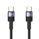 USAMS SJ727 240W USB-C / Type-C to USB-C / Type-C Aluminum Alloy Data Cable, Length: 1.2m(Tarnish) - 1