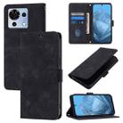 For ZTE Blade V50 Vita Skin Feel Embossed Leather Phone Case(Black) - 1