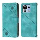 For ZTE Blade V50 Vita Skin Feel Embossed Leather Phone Case(Green) - 2