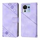 For ZTE Blade V50 Vita Skin Feel Embossed Leather Phone Case(Light Purple) - 2